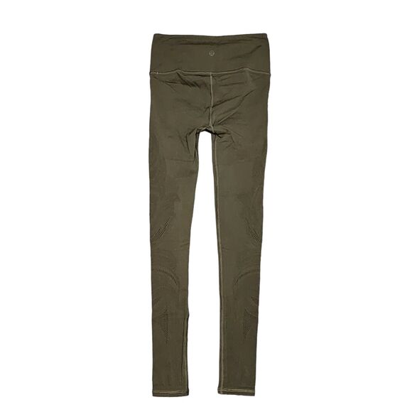 Lululemon‎ Reveal Tight En Avante 26" Olive Green Size 4 - Picture 3 of 13
